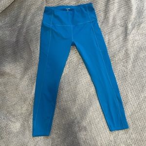 7/8th blue leggings